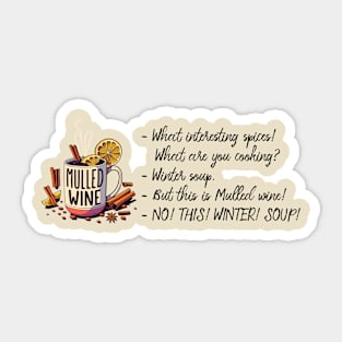 Mulled wine Sticker